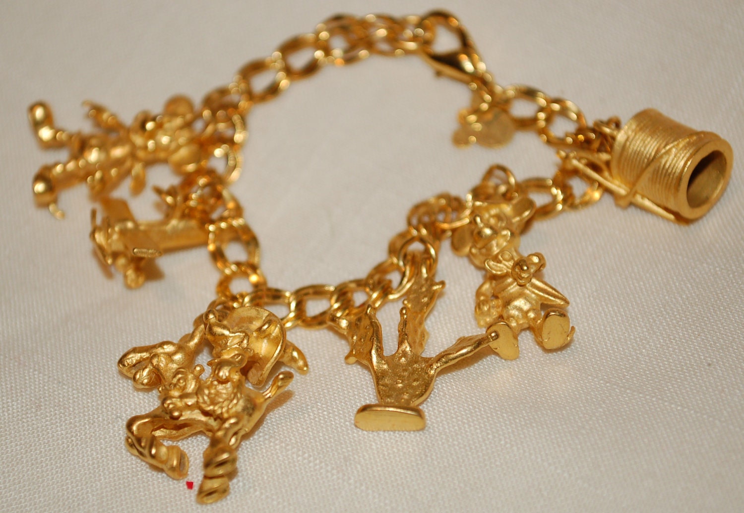 Vintage Charm Bracelet Mickey Mouse Disney by AdeleBeeAnnVintage