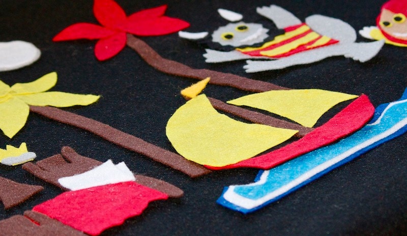 Where the Wild Things Are - Felt Board Flannel Board Story Set Kids Stories