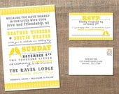 2 Little Yellow Birds - Wedding Invitation