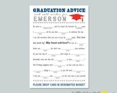 Graduation Advice Cards - Mad Libs
