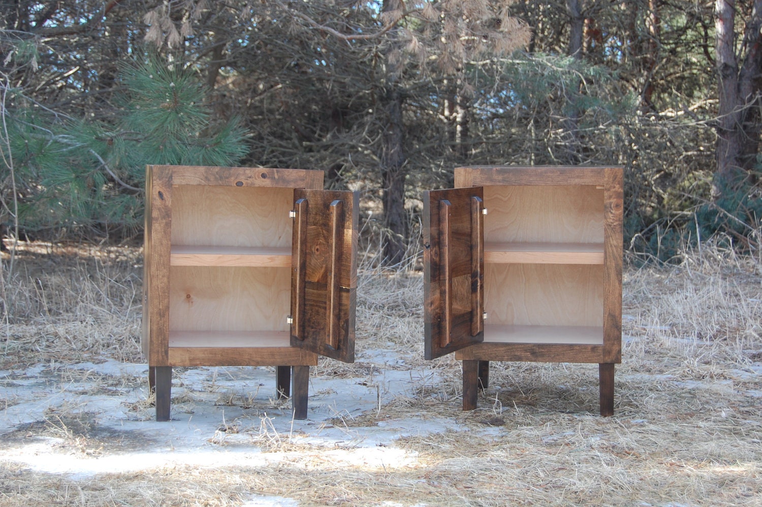 Rustic Cherry End Tables (Free Shipping)