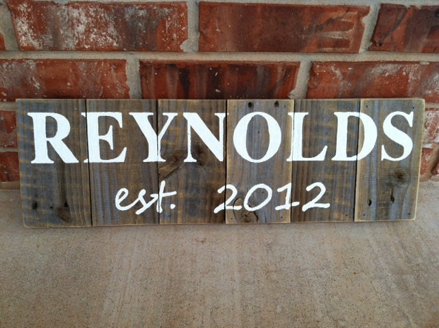 Small Personalized Family Name Sign