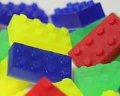 Lego Type Building Block Soap - Kid Soap Party Favors - Set of 12 Blocks