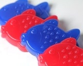Red Fish Blue Fish Kid Soaps - Kid Party Favors -  Birthday party - 2 Pieces