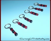 Stitch Markers - A Little Bit Gothy - Set of Six