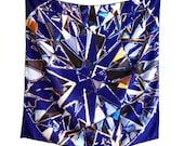 Facets - scarf (blue)