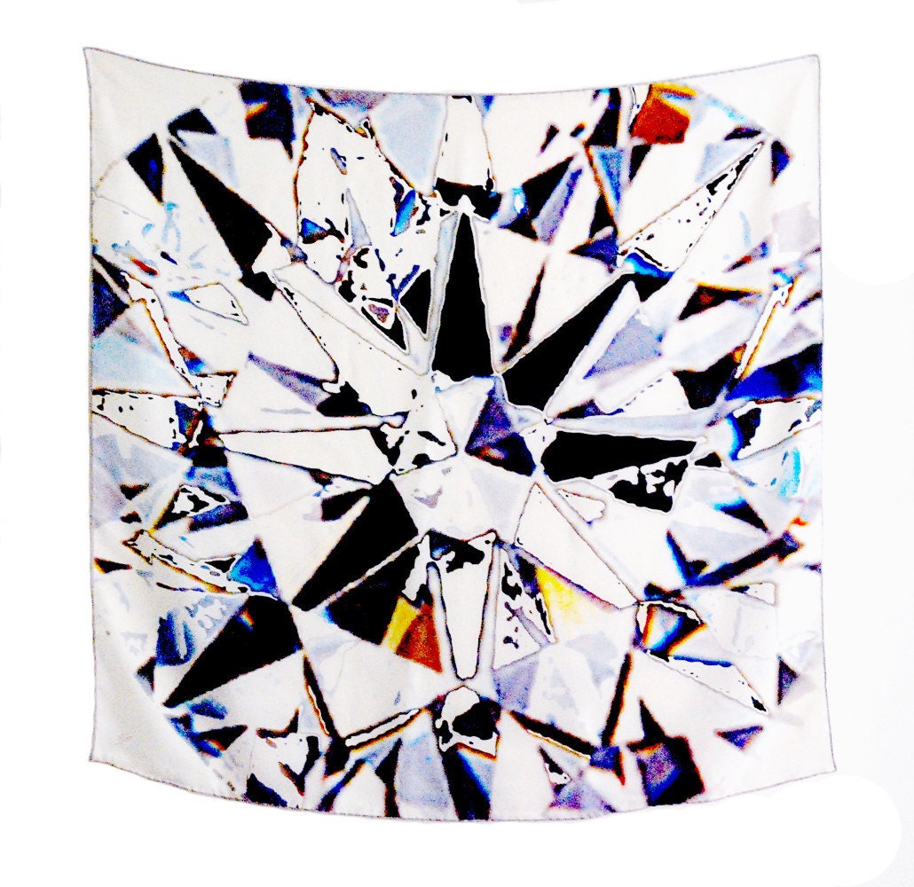Facets - scarf (white)