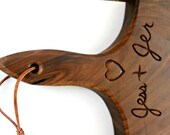 Personalize a board for a one of a kind gift, hand carved engraving, 8-10 symbols
