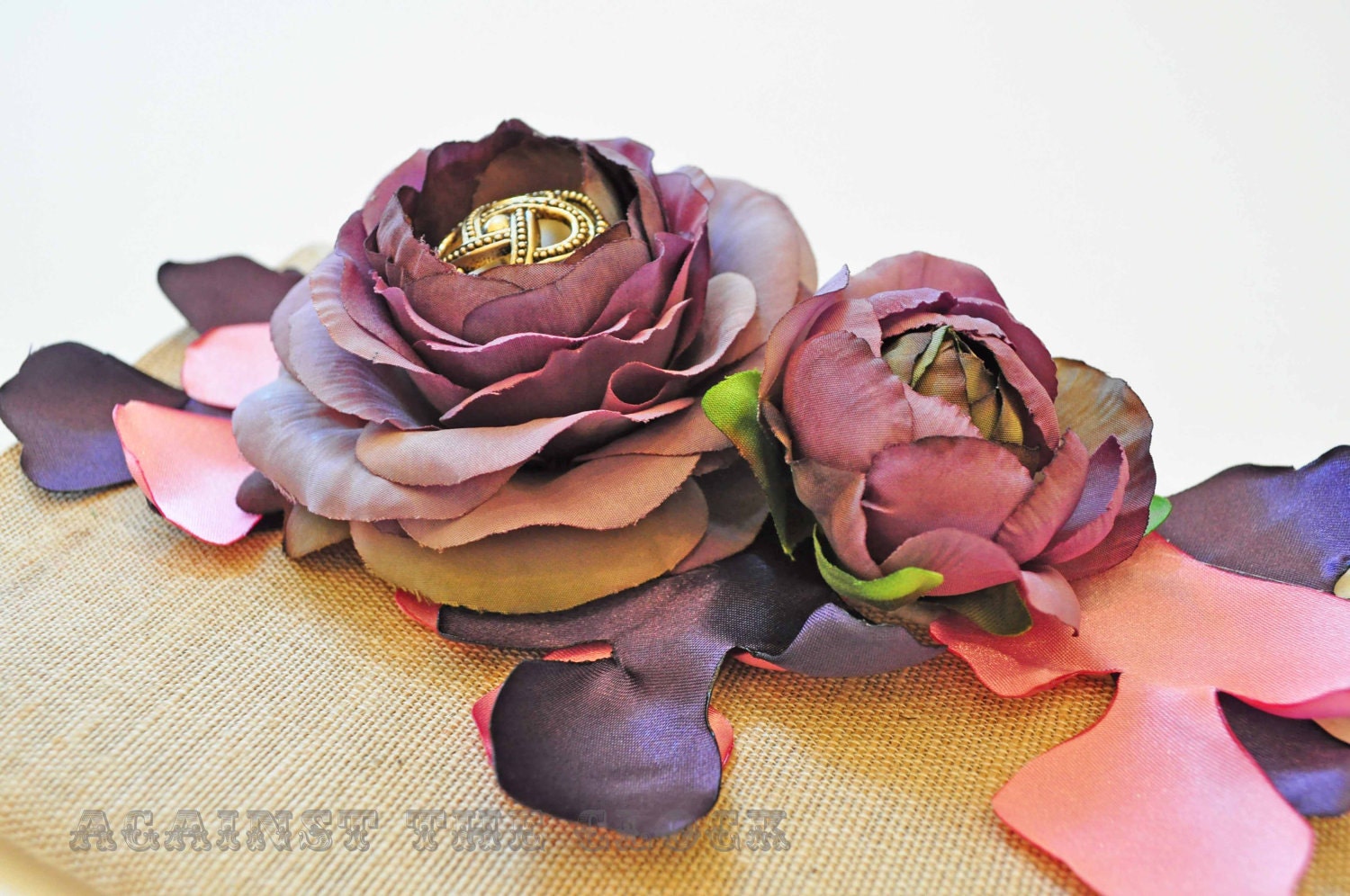 Party clutch, handbag with flowers applique, vintage button envelope clutch