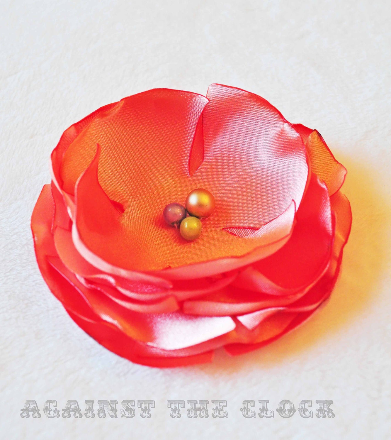 Vintage flower brooch, classic jewelry
