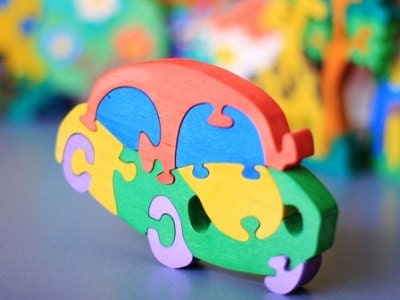 Wooden Car Puzzle, Child's Puzzle, Kid's wood Toys. Wooden toys, wooden animal puzzle. eco-friendly handmade toys, children