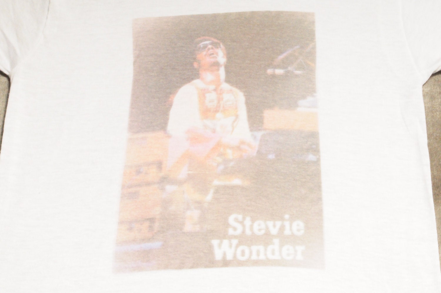 Stevie Wonder 1970 tshirt Size S