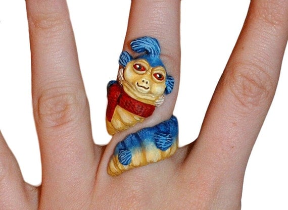 Hand-Made Labyrinth Worm Ring
