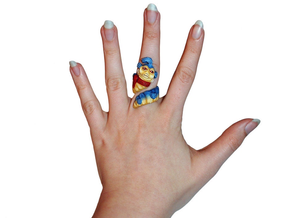 Hand-Made Labyrinth Worm Ring
