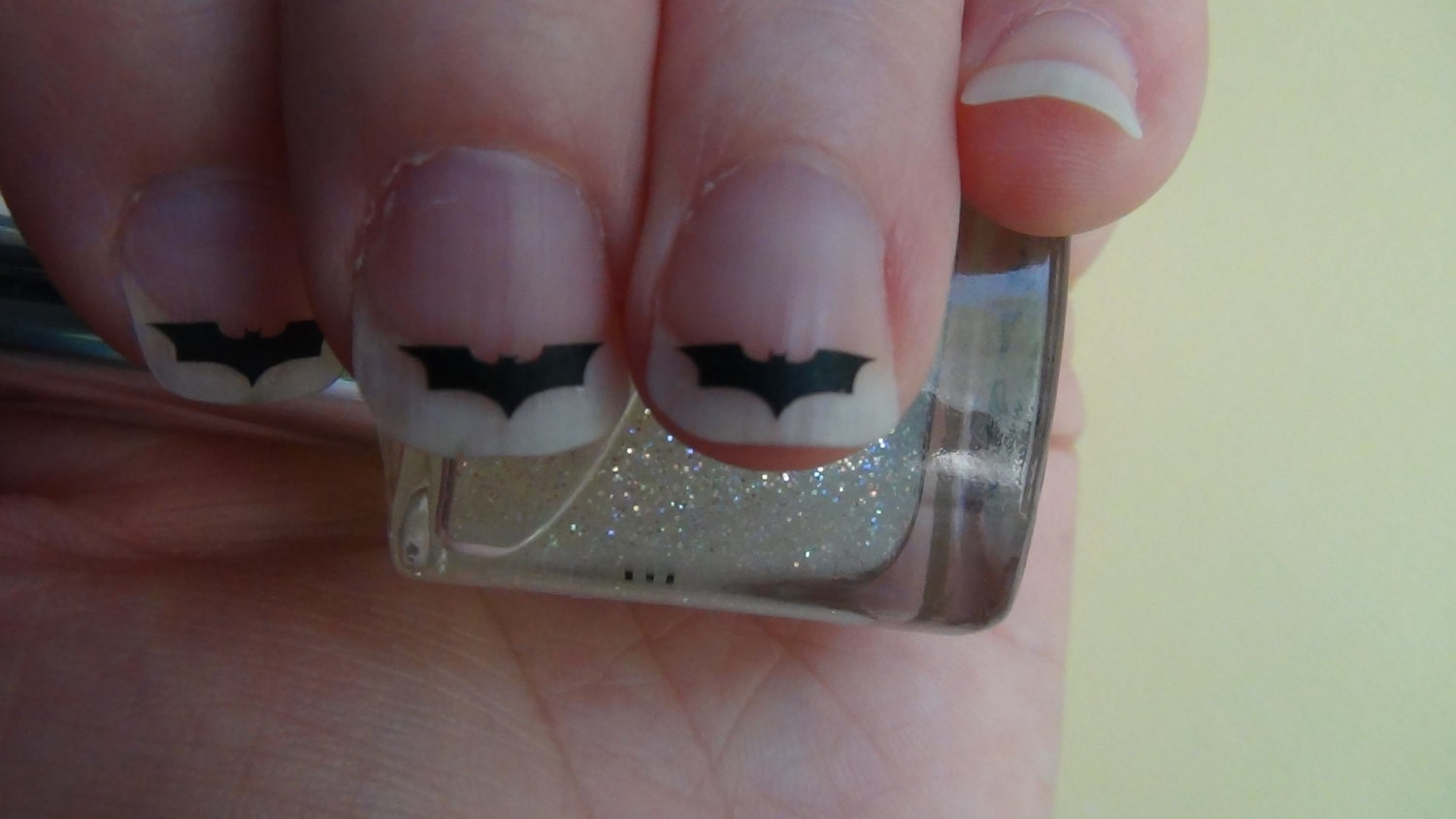 Bat Inspired Nail Art Decals Set of 20 Vinyl Stickers Applique Manicure Pedicure Party Event Accessories