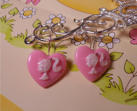 barbie silhouette earrings