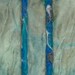OCEAN Set of Two ooak Wool Dreadlock Art Locs Hair Falls