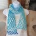 Love Knot Scarf in Aqua. Sexy Summer Scarf. Unique gift for woman. Made to Order Item.