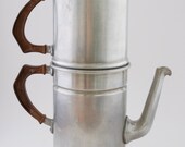 Vintage Coffee Pot Rex 5 Cup Aluminum Italy