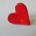 Ceramic Heart Ring, Red