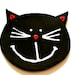 Black Cat Halloween Ceramic Plate Smily Face Pottery Dish Eco Friendly Spoon Rest Kitchen Decoration Recycled Paper Box