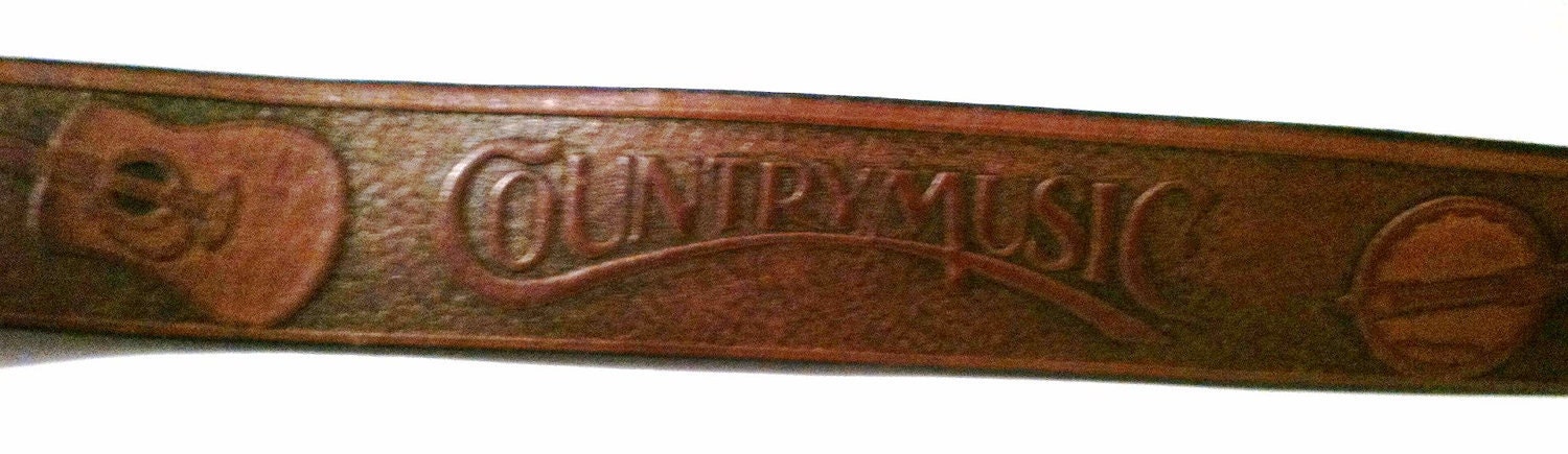 Leather Country Music belt