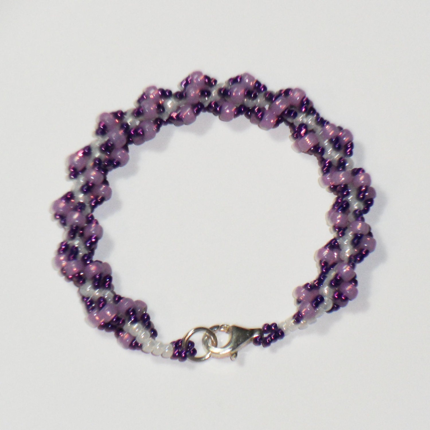 Purple Spiral Staircase Bracelet