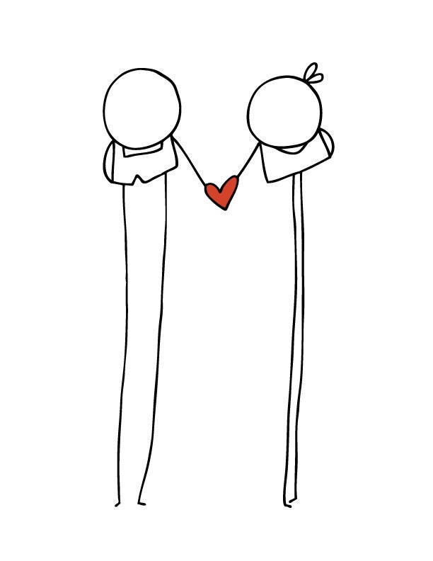 100% PC Recycled LOVE Card & Envelope (Girl loves Boy) Perfect for Valentines Day