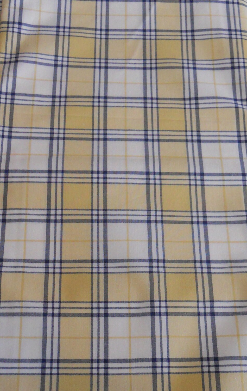 blue plaid fabric