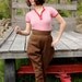 Vintage 1940's Equestrian Cocoa Brown Riding Pants