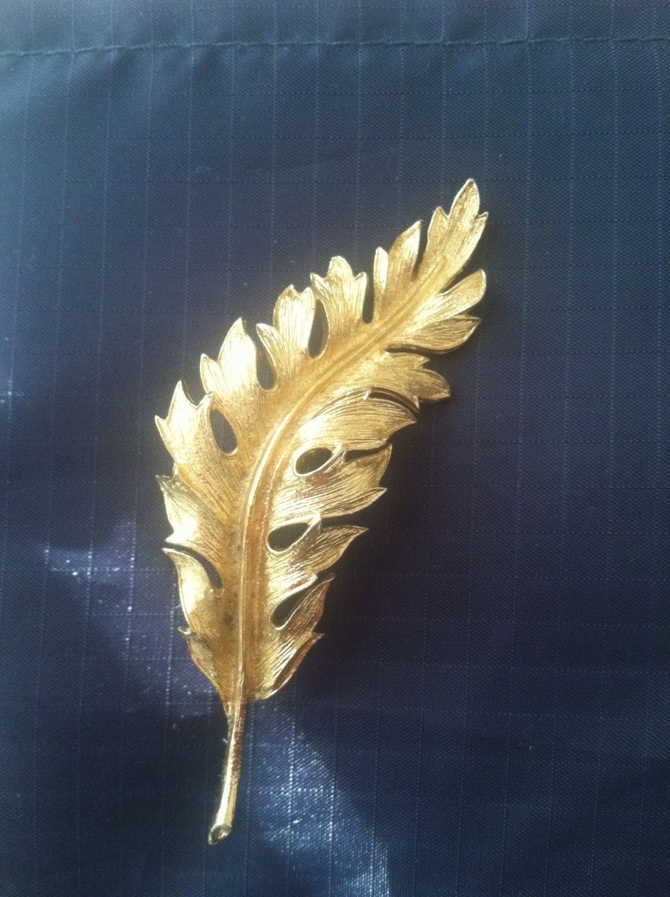 2 MUCH INVENTORY SALE: Coro 1961 Gold Leaf Brooch