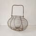 Vintage French Wire Egg Basket