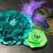 50% OFF SALE Peacock Hair Clip by Amanda Lynne LUXE