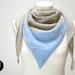 triangle scarf merino angora mohair birch light blue the knit kid