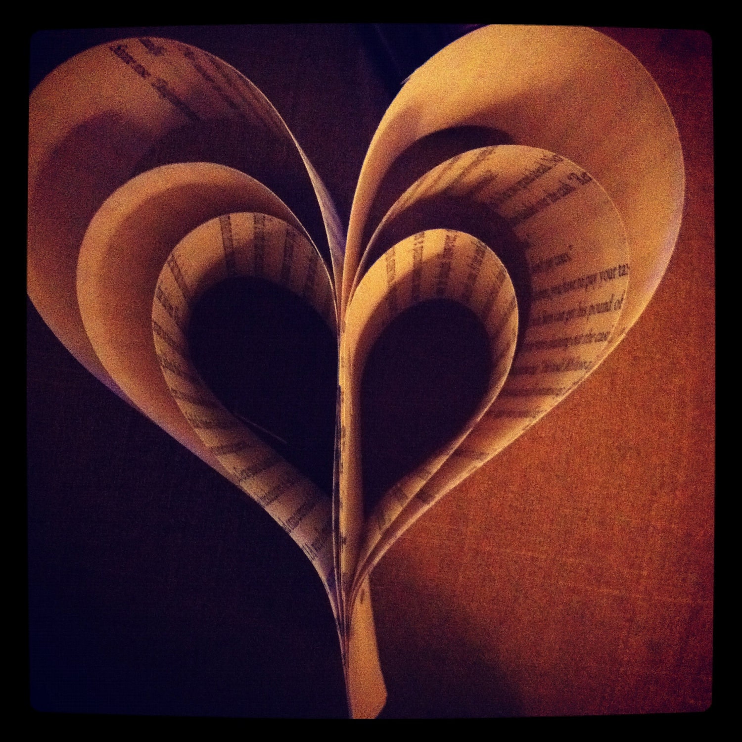 Rustic Heart Decor (8 Recycled Heart Ornaments on 6 foot Twine)