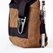 Hip Pouch - Leather and Brown Waxed Canvas, Medium