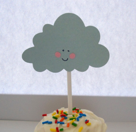 Cloud Cupcake Toppers