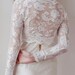 French lace ivory bolero / cropped jacket