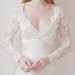 French lace ivory bolero / cropped jacket