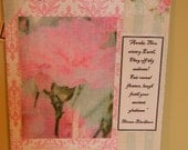 Beautiful Flower Photo transfer mixed media artwork Spring Poem