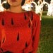 Vtg "Watermelon" Blouse