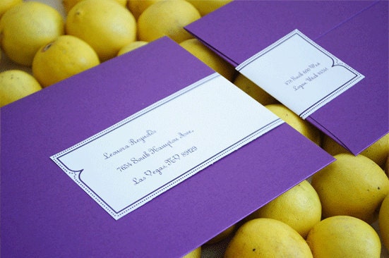 Custom Wraparound Mailing Labels - (Morada)