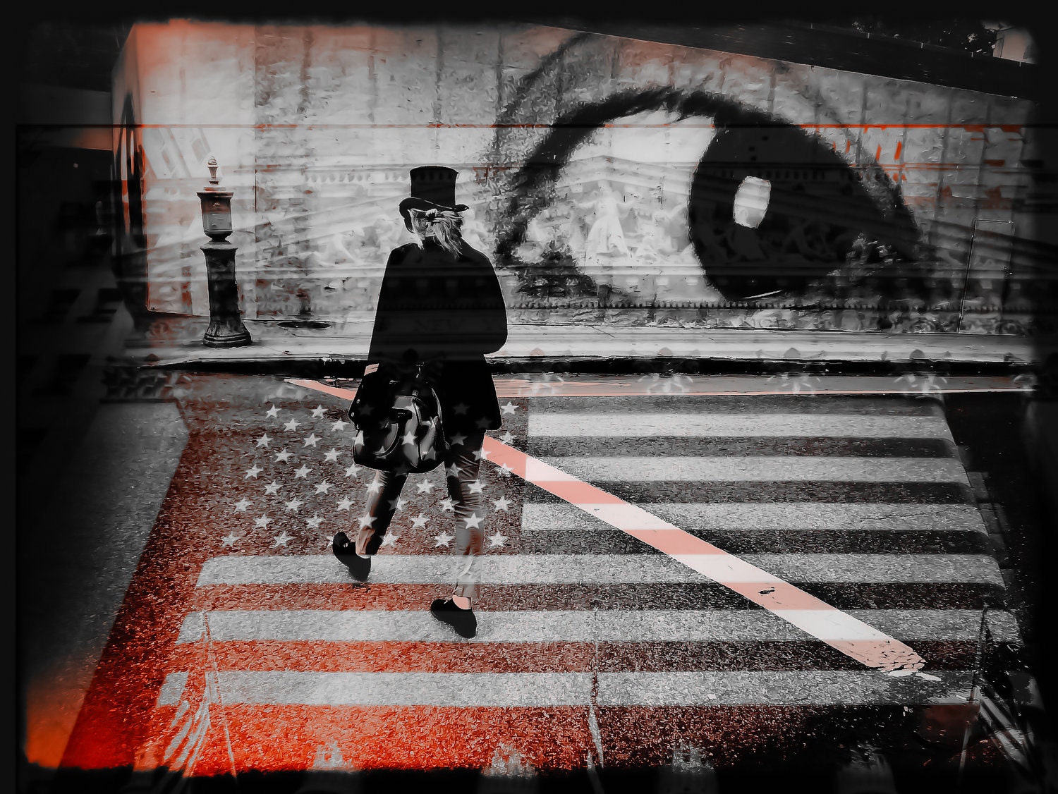 life on mars with flag