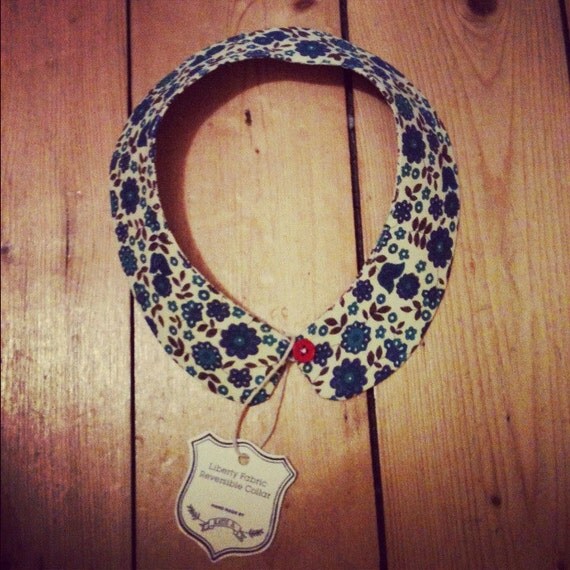 Liberty Fabric Detachable Reversible Peter Pan Collar