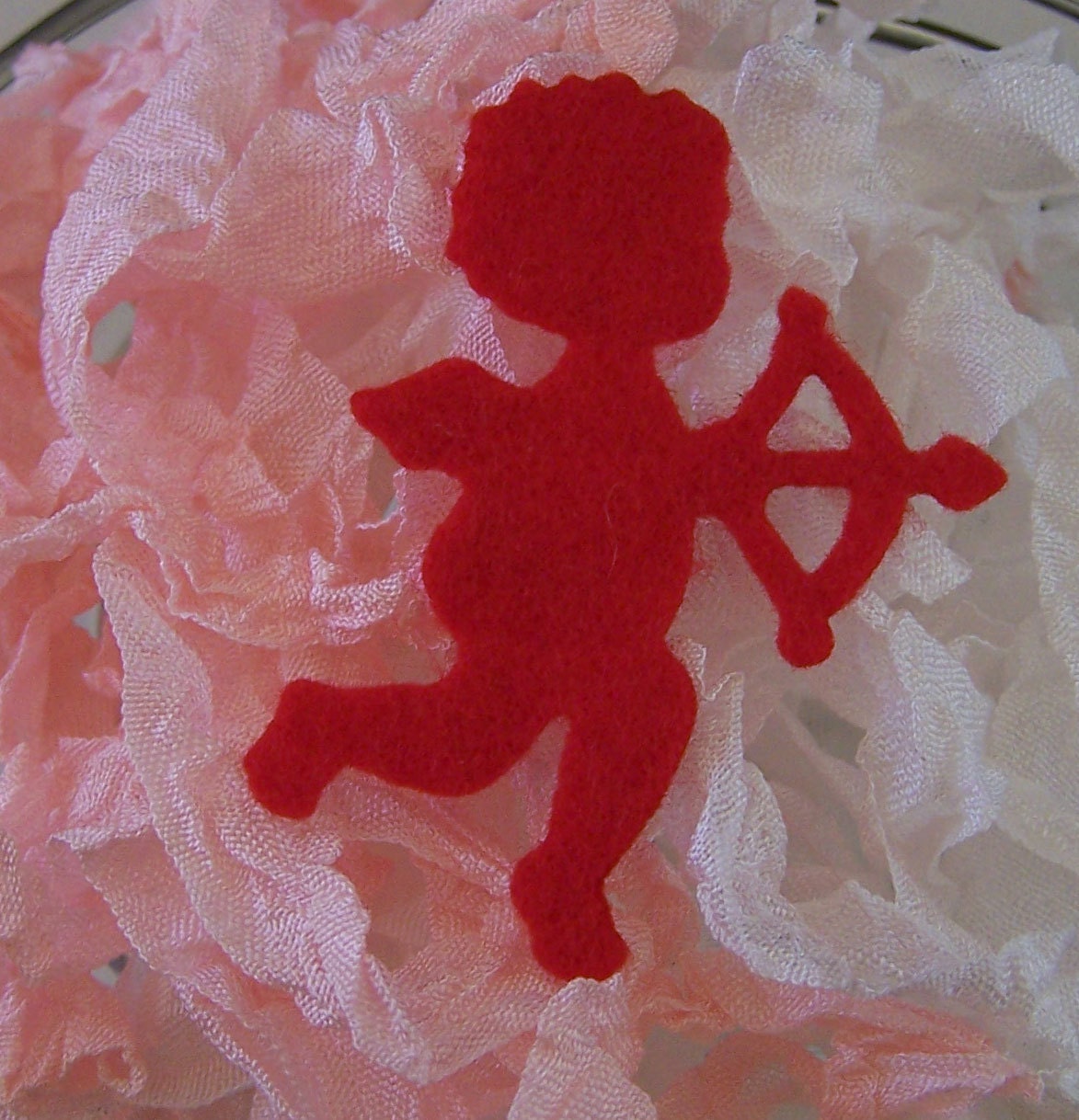 You Pick Lot of 10 Felt Cupids - Valentine's Day Embellishments