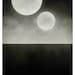 Black and White Art, Two Moons, Minimalist Science Fiction Poster, Surreal Art, Space Art, Whimsical Art
