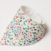 Baby Neckerchief Dribble Bib - Michael Miller Hearts O Plenty
