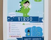 Virgo Baby Zodiac Print