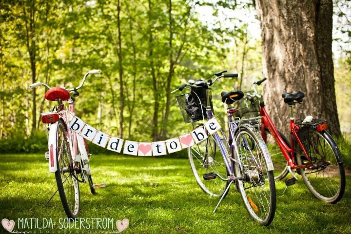 Bride To Be Banner - Decoration for Bridal Shower - Bachelorette Party - Photo Prop - Custom Colors