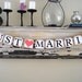 JUST MARRIED Wedding Banner Sign Garland Bunting- Photo prop or decoration